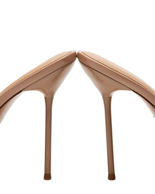 STEVE MADDEN DAVINA WOMEN MULES - Tan Patent