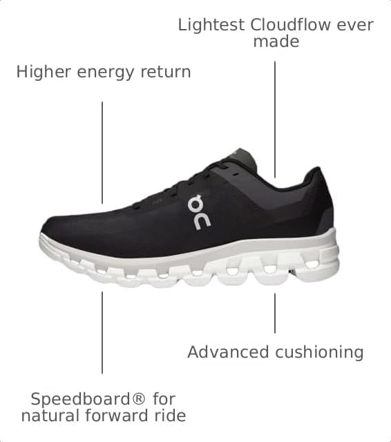 ON CLOUDFLOW 4 MEN SNEAKERS - Black/White