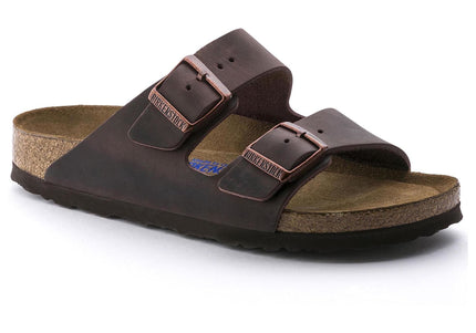 BIRKENSTOCK ARIZONA SOFT FOOTBED OILED LEATHER WOMEN SANDALS