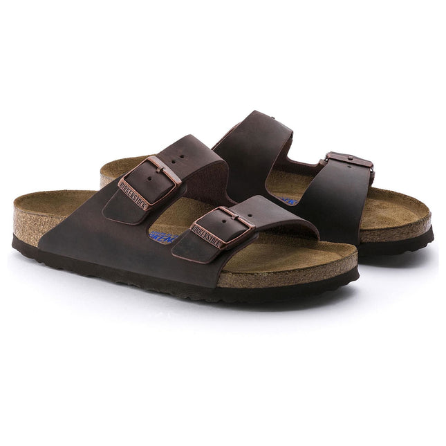 BIRKENSTOCK ARIZONA SOFT FOOTBED OILED LEATHER WOMEN SANDALS