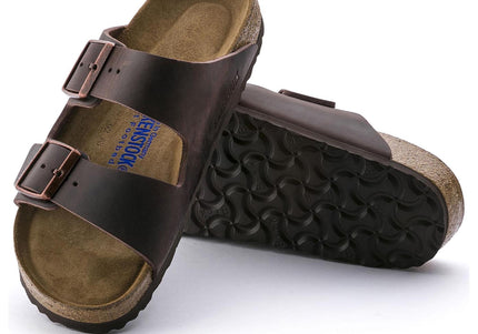 BIRKENSTOCK ARIZONA SOFT FOOTBED OILED LEATHER WOMEN SANDALS