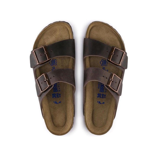 BIRKENSTOCK ARIZONA SOFT FOOTBED OILED LEATHER WOMEN SANDALS