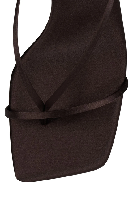 JEFFREY CAMPBELL FLUXX Women Heels - Dark Coffee Satin