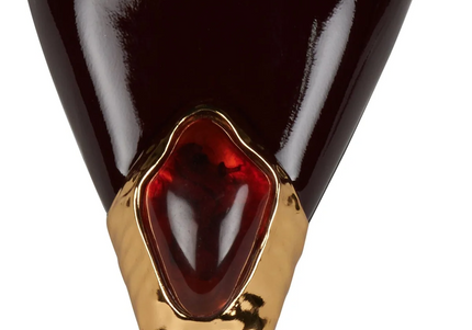 JEFFREY CAMPBELL SORCERER WOMEN HEELS - Wine Patent Gold Brown