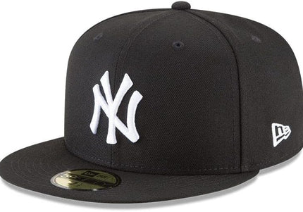 NEW ERA MLB BASIC 5950 NEYYAN BLKWHI UNISEX HAT - Black/White