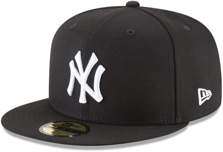 NEW ERA MLB BASIC 5950 NEYYAN BLKWHI UNISEX HAT - Black/White