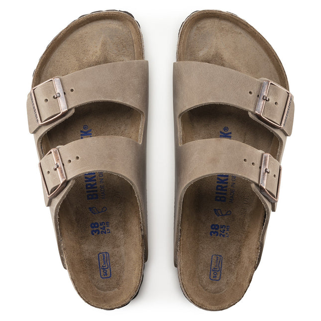 BIRKENSTOCK ARIZONA SOFT FOOTBED OILED LEATHER WOMEN SANDALS