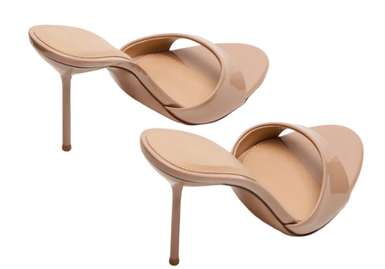 STEVE MADDEN DAVINA WOMEN MULES - Tan Patent
