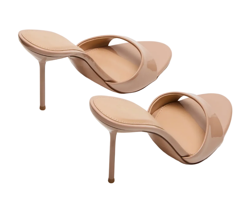 STEVE MADDEN DAVINA WOMEN MULES - Tan Patent