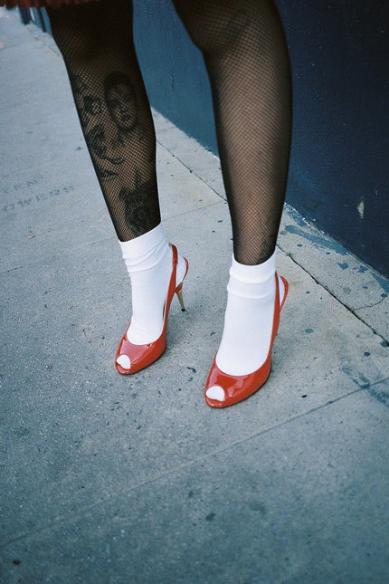 JEFFREY CAMPBELL CHARIS Women Heels - Red Patent Gold