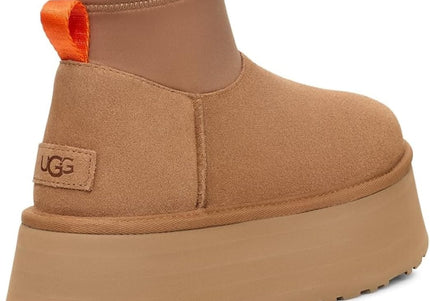 UGG CLASSIC MINI DIPPER WOMEN BOOTS - Chestnut