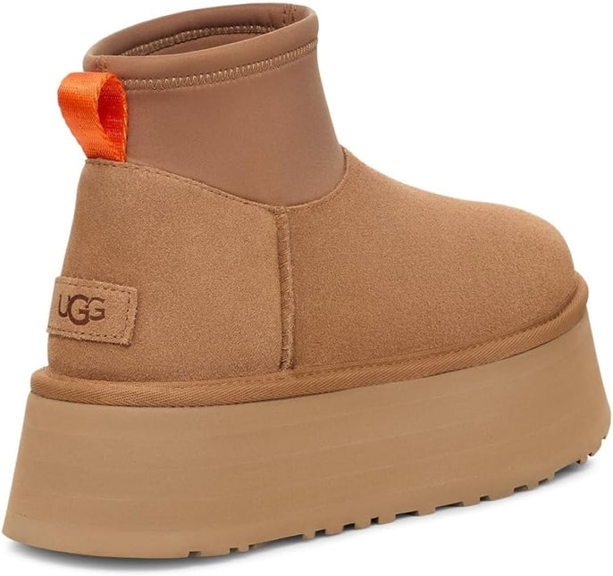 UGG CLASSIC MINI DIPPER WOMEN BOOTS - Chestnut