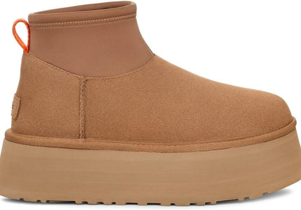 UGG CLASSIC MINI DIPPER WOMEN BOOTS - Chestnut