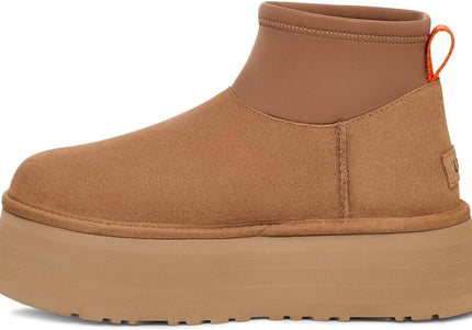 UGG CLASSIC MINI DIPPER WOMEN BOOTS - Chestnut