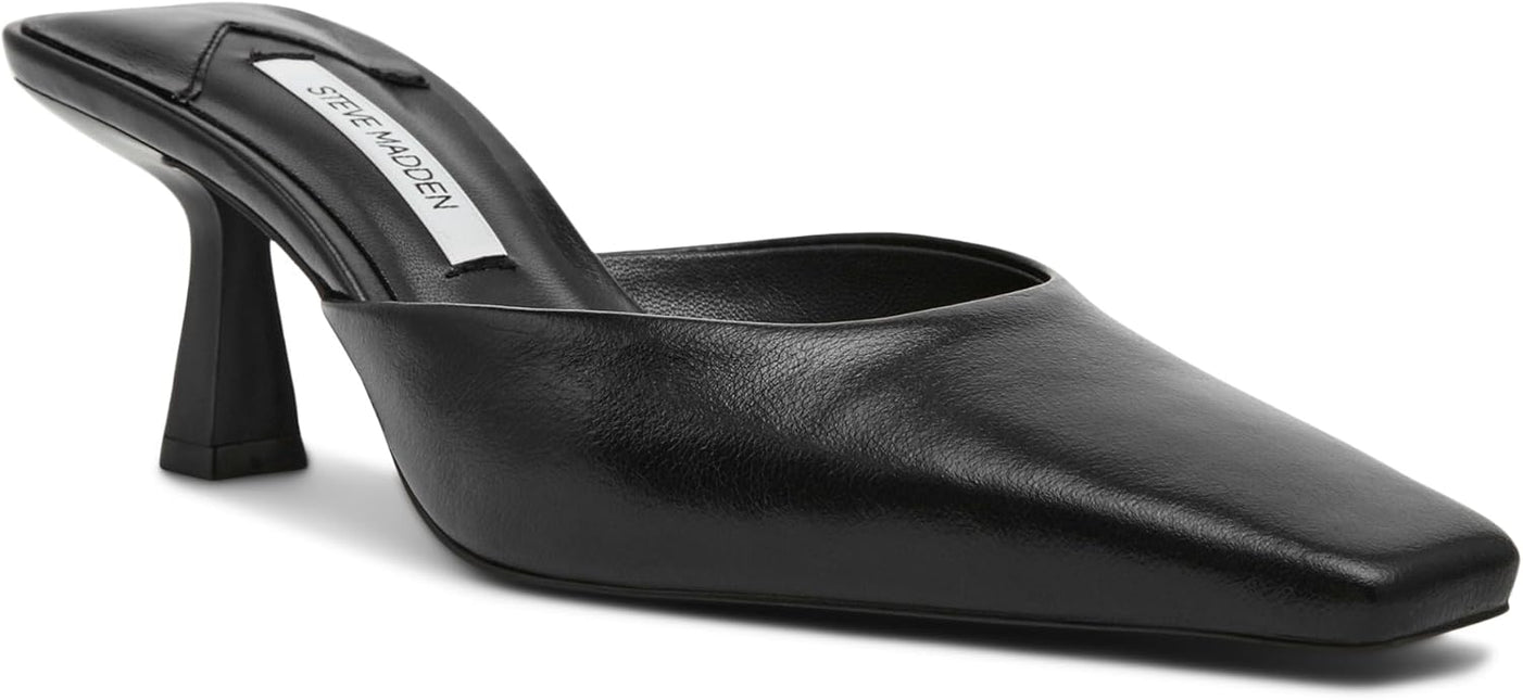 STEVE MADDEN ALYSE WOMEN HEELS - Black Leather