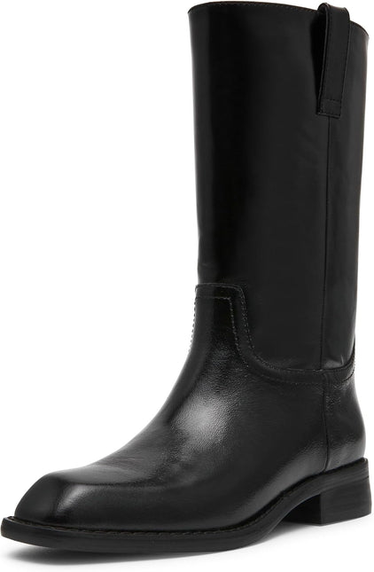 STEVE MADDEN PRIMO WOMEN BOOTS - Black Leather