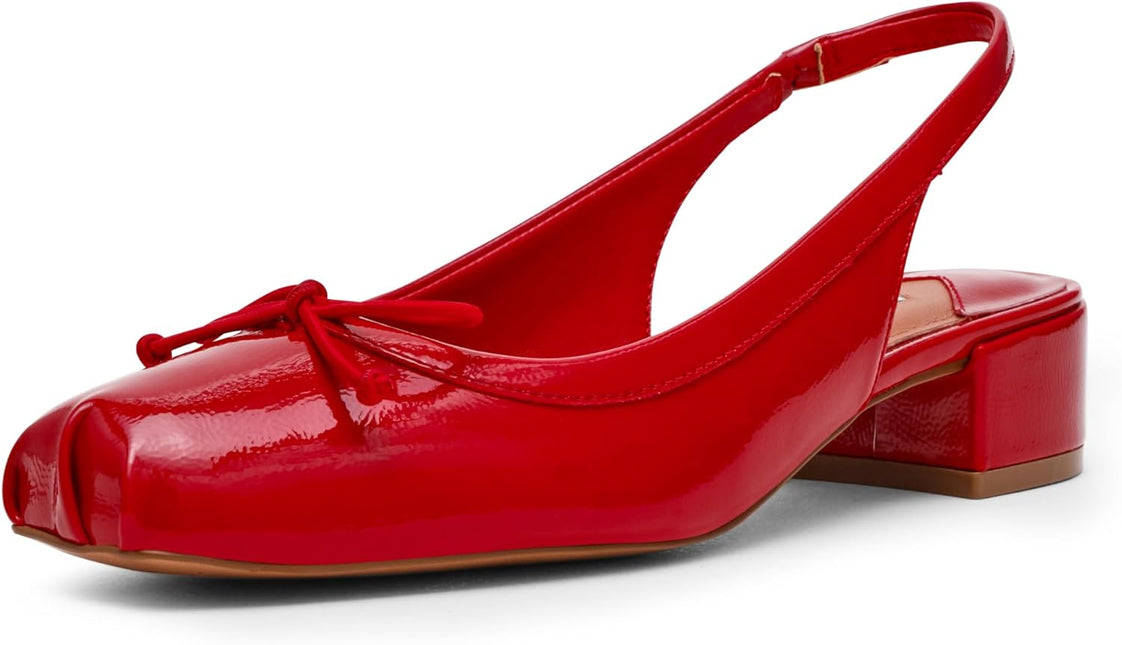 STEVE MADDEN LOVED WOMEN SLINGBACK - Red Crinkle