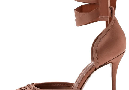 STEVE MADDEN LARINA WOMEN HEELS - Tan Satin