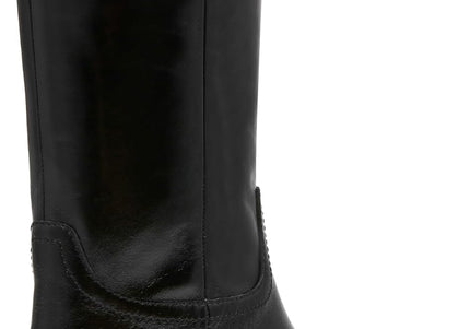 STEVE MADDEN PRIMO WOMEN BOOTS - Black Leather
