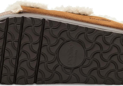 BIRKENSTOCK ARIZONA FLEX PLATFORM SHEARLING SUEDE WOMEN SANDALS - Mink