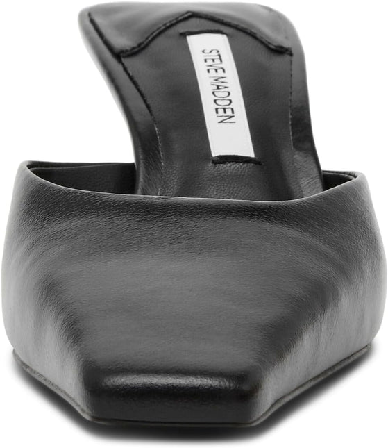 STEVE MADDEN ALYSE WOMEN HEELS - Black Leather