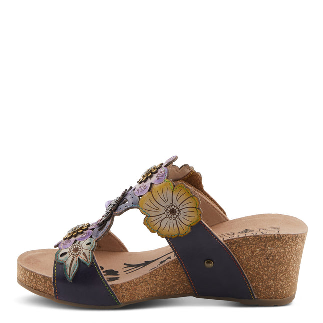 L'ARTISTE PRETTYPETALS WOMEN SANDALS - Navy Multi