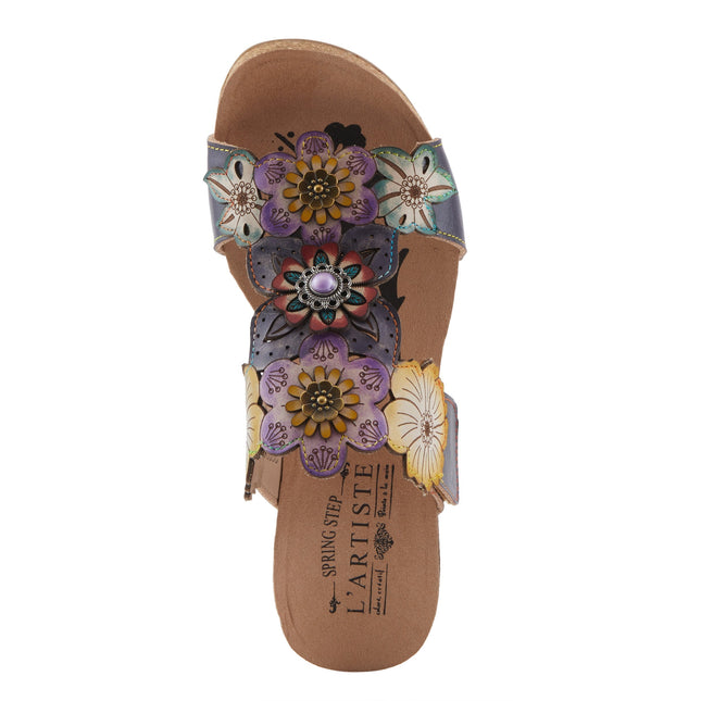 L'ARTISTE PRETTYPETALS WOMEN SANDALS - Navy Multi
