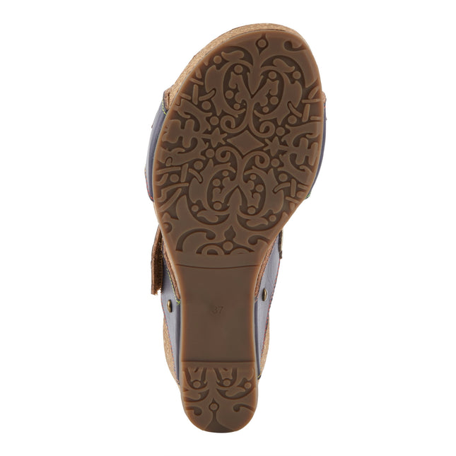L'ARTISTE PRETTYPETALS WOMEN SANDALS - Navy Multi