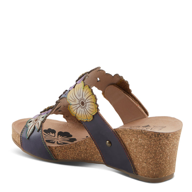 L'ARTISTE PRETTYPETALS WOMEN SANDALS - Navy Multi