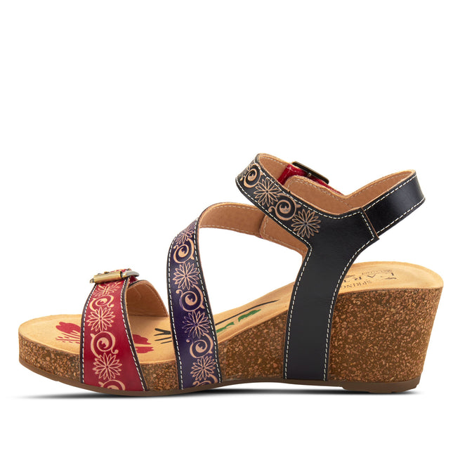 L'ARTISTE TANJA WOMEN SANDALS - Red Multi