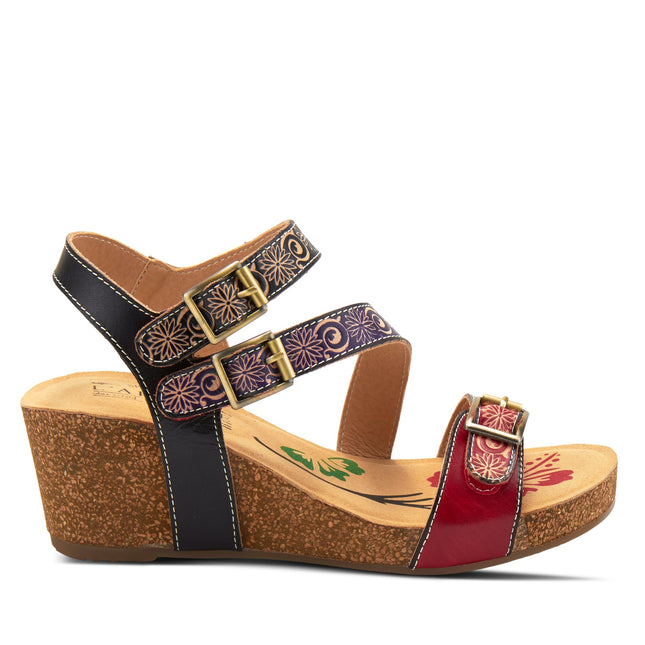 L'ARTISTE TANJA WOMEN SANDALS - Red Multi