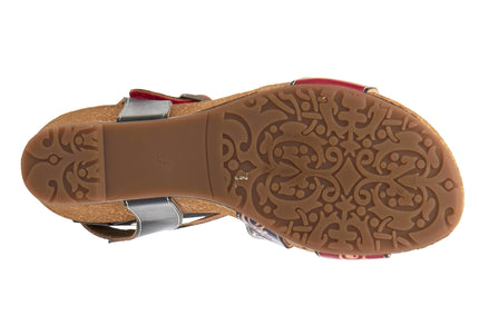 L'ARTISTE TANJA WOMEN SANDALS - Red Multi