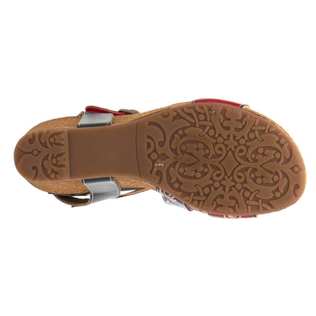 L'ARTISTE TANJA WOMEN SANDALS - Red Multi