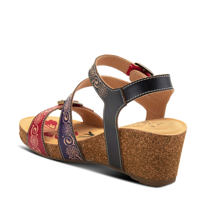 L'ARTISTE TANJA WOMEN SANDALS - Red Multi