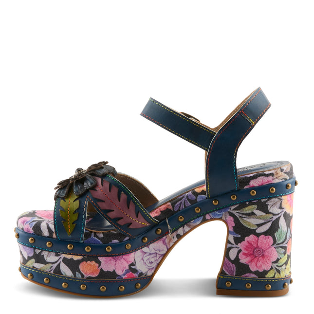 L'ARTISTE DECKEDOUT WOMEN SANDALS - NAVY MULTI