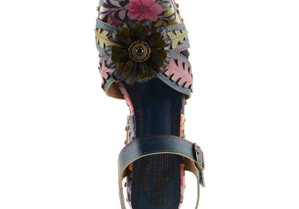 L'ARTISTE DECKEDOUT WOMEN SANDALS - NAVY MULTI