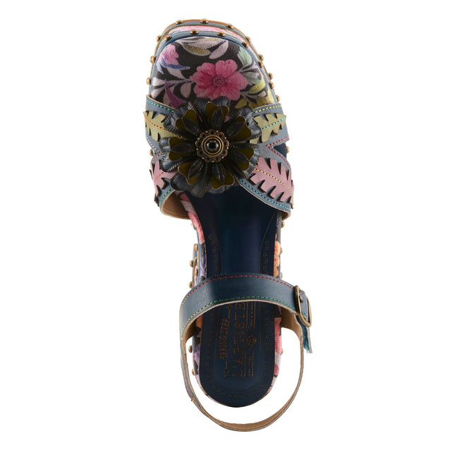 L'ARTISTE DECKEDOUT WOMEN SANDALS - NAVY MULTI