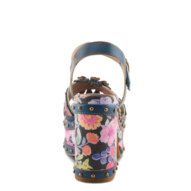 L'ARTISTE DECKEDOUT WOMEN SANDALS - NAVY MULTI