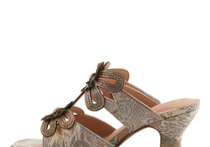 L'ARTISTE ALANIA-GARDEN WOMEN SANDALS - GREY MULTI