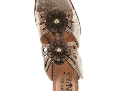 L'ARTISTE ALANIA-GARDEN WOMEN SANDALS - GREY MULTI