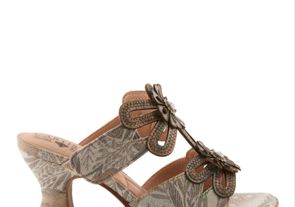 L'ARTISTE ALANIA-GARDEN WOMEN SANDALS - GREY MULTI