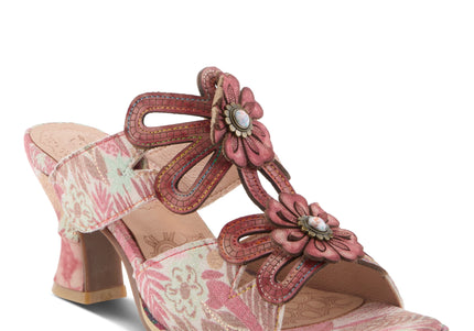L'ARTISTE ALANIA-GARDEN WOMEN SANDALS - RED MULTI