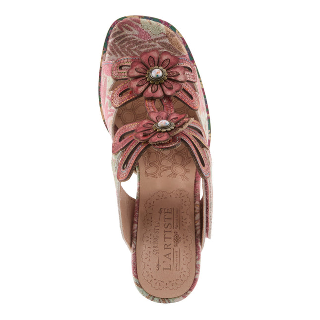 L'ARTISTE ALANIA-GARDEN WOMEN SANDALS - RED MULTI