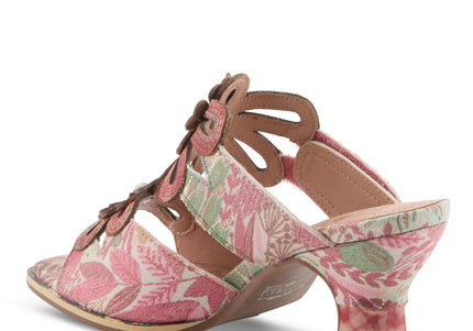 L'ARTISTE ALANIA-GARDEN WOMEN SANDALS - RED MULTI