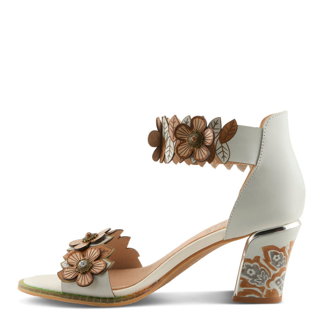 L'ARTISTE DOUBLELOVE WOMEN SANDALS - WHITE MULTI