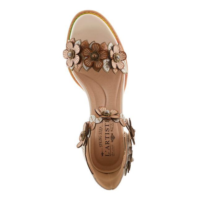 L'ARTISTE DOUBLELOVE WOMEN SANDALS - WHITE MULTI