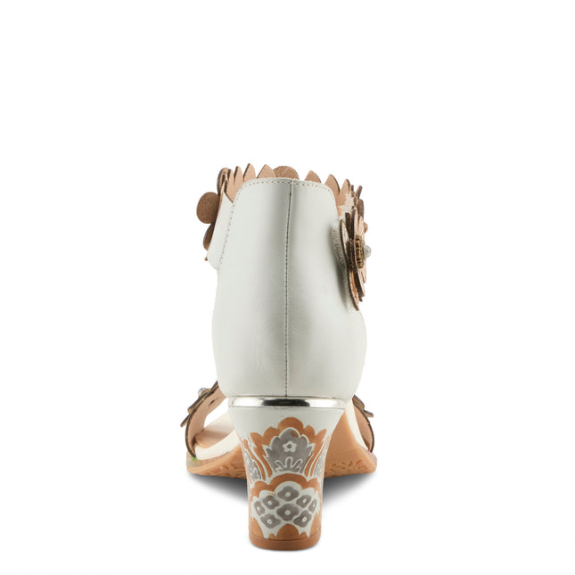 L'ARTISTE DOUBLELOVE WOMEN SANDALS - WHITE MULTI