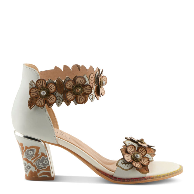 L'ARTISTE DOUBLELOVE WOMEN SANDALS - WHITE MULTI