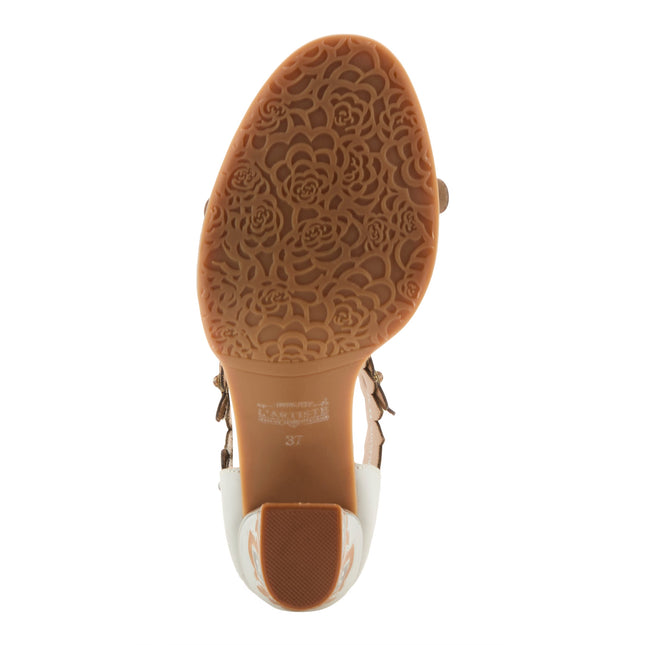 L'ARTISTE DOUBLELOVE WOMEN SANDALS - WHITE MULTI