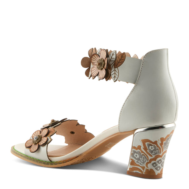 L'ARTISTE DOUBLELOVE WOMEN SANDALS - WHITE MULTI